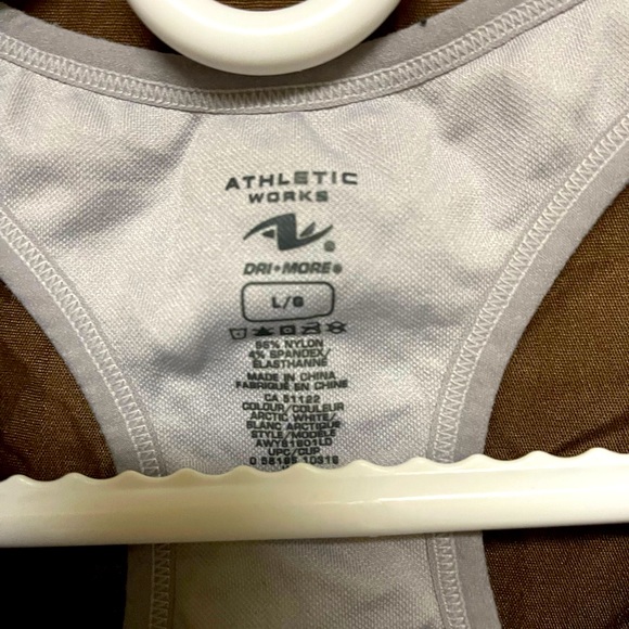 💄2 for 15$💄Athletic Works Off White Sports Bra Size Large Womens US - Picture 5 of 5
